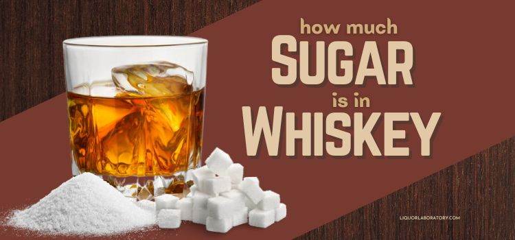 Whiskey glass with sugar cubes
